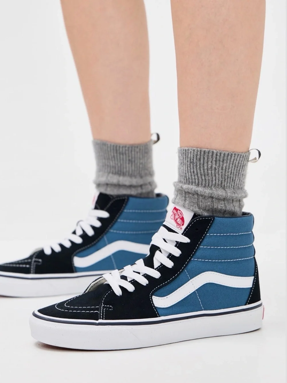 Vans Sk8-Hi Men's High-Top Sneakers in Navy, Black & White Unisex